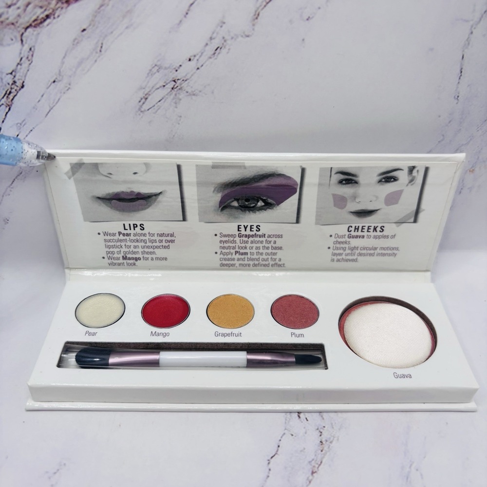 Sheer Cover Studio NEW Lips Eyes Cheek Palette DISCONTINUED‎ Grapefruit & Plum